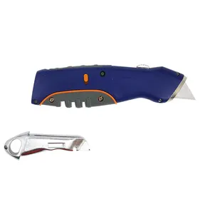 Safety Retractable Auto Load Heavy Duty Zinc Alloy Utility Knife Utility Knife For Ceramic And Glass