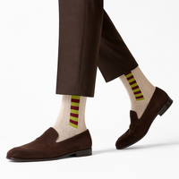 Chaussettes habillées pour hommes en mélange acrylique de qualité supérieure - Anti-bactériennes, respirantes, style décontracté printanier, imprimées, service OEM/ODM personnalisé