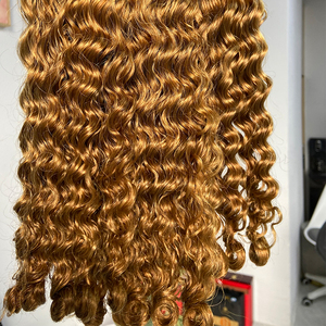 Paquetes de cabello camboyano birmano brasileño marrón de grado 11A cabello humano crudo coloreado con cutícula alineada de 20 pulgadas - Product Image 3