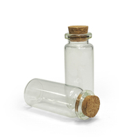Offre Spéciale – Mini Bouteille en Verre Vide avec Bouchon en Liège – 3ml, 4ml, 5ml, 6ml, 7ml, 8ml, 10ml, 15ml – Petite Bouteille à Souhaits