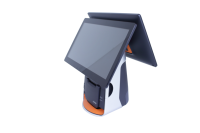 CITAQ-Terminal POS todo en uno T80P Android, pantalla táctil Dual de 15,6 ", para restaurante, caja registradora, Catering, impresora térmica