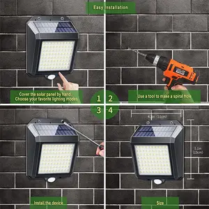 80 LED Solar Street Light PIR Motion Sensor Outdoor Solar Lamp IP65 Waterproof Wall Light Solar Garden Lights Outdoor