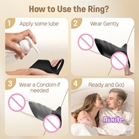 Vibrierender Penisring Penishülle Vibrator Penisverlängerung Erotikspielzeug für Männer Penis- und Hodenstimulation Penisring-Vibrator