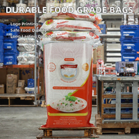 Sacs en PP tissé durables de qualité alimentaire thermoscellables pour riz et aliments pour animaux, sacs colorés avec logo personnalisé, impression flexo, emballage