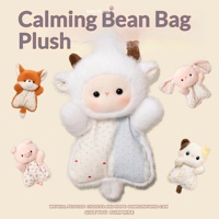 Peluche Mouton Confortable en Coton PP et Flanelle Bemi, Poupée Pouf 18cm, Cadeau d'Anniversaire pour Bébé Unisexe 0-24 Mois