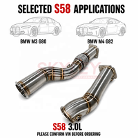 Kit de Downpipe S58 Twin Fatboy pour BMW M3 G80 M4 G82 M2 G87 3.0L en Acier Inoxydable 304 – Amélioration des Performances d'Échappement