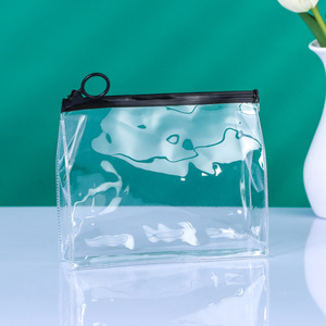 PLAYMAX Portable <b>Hanging</b> Transparent PVC Durable Eco-Friendly Square Modern Storage Bag Large Capacity Waterproof Makeup Bag - Product Image 5