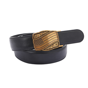 Men Business Automatic Ratchet Leather Belt Formal Office Wear Adjustable Alloy <b>Buckle</b> Black PU Waist <b>Strap</b> For Suit - Product Image 4