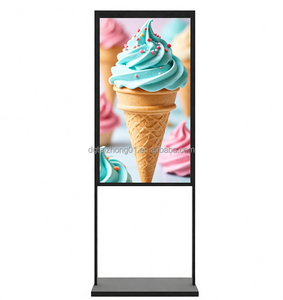 Pantalla Publicitaria Todo en Uno de 700 Nit con Retroiluminación para Supermercados, Farmacias y Restaurantes de Comida Rápida, Fácil Instalación, Soporte de Pared/Suelo - Product Image 1