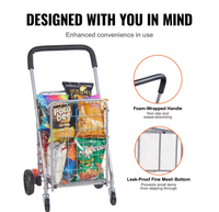 Grand chariot de supermarché pliable Chariot de supermarché portable Chariot de supermarché Troli