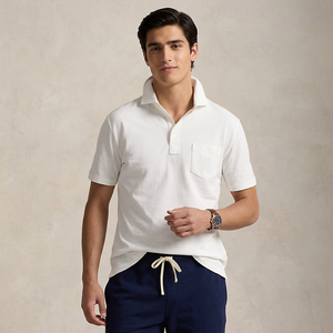 Nouveauté : Polo pour homme avec logo brodé personnalisé, couleur unie, poche avant, tissu tricoté fourni par ODM - Product Image 1