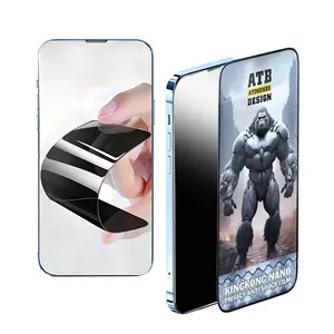 ATB Anti-spy protezione dello schermo 2.5D Privacy Nano vetro alta trasparente all'ingrosso per iPhone 15 Plus protezione dello schermo per la Privacy