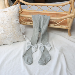 <span class=keywords><strong>Leggings</strong></span> colorati in maglia di cotone a coste per bambine 0-6T bambini piccoli stile spagnolo calze collant collant Casual - Product Image 5