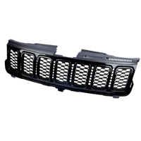 Grille avant en nid d'abeille noir brillant de remplacement pour Jeep Grand Cherokee 2017-2022, référence OE 68317863AA