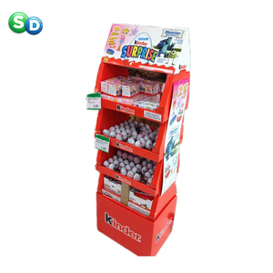 Nhà Cung Cấp Trung Quốc Khuyến Mại Điểm Mua Bất Ngờ Trứng Phục Sinh Đồ Chơi Quà Tặng Sản Phẩm 4 Mặt Pallet Hiển Thị Đứng Các Tông - Product Image 3