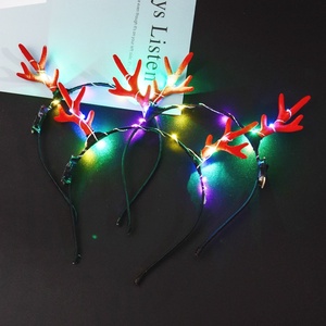 Couronne de fleurs LED pour femmes et filles, guirlandes lumineuses hawaïennes, couronne florale lumineuse pour fête de plage, festivals, mariage - Product Image 3
