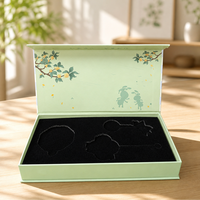 Boîte cadeau rigide à fermeture magnétique personnalisée avec insert en papier EVA, boîte d'emballage de luxe à couverture rigide pour coffret cadeau de parfum et de cosmétiques