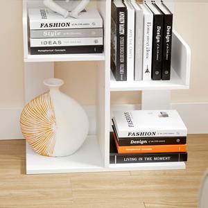 Libreria Moderna a Forma di Albero con 13 Ripiani Angoli Arrotondati 9.8P X 33.9L X 55.1A Bianca Arredamento per <span class=keywords><strong>Soggiorno</strong></span> - Product Image 5