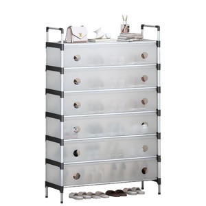 Meubles <span class=keywords><strong>de</strong></span> <span class=keywords><strong>rangement</strong></span> à chaussures empilables en plastique YG, anti-poussière, détachables, résistants à l'humidité et à la rouille, <span class=keywords><strong>pour</strong></span> chambre à coucher - Product Image 6