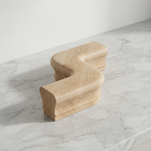 Eco-friendly Natural <b>Wooden</b> Red Oak Right Hand Offset <b>Rail</b> 7348 Hand <b>Rail</b> Fitting Traditional Design Rubber Option Ready Ship - Product Image 1