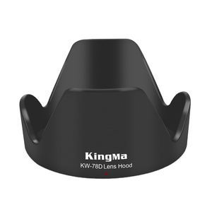 KW-78D เลนส์ฮูด72มม. เปลี่ยนสำหรับ <span class=keywords><strong>Canon</strong></span> EW-78D เหมาะสำหรับ <span class=keywords><strong>Canon</strong></span> 60D, 760D, 70D, 80D, 77D กล้อง - Product Image 1