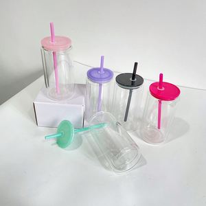 Globe à neige transparent en verre borosilicate à double paroi pour sublimation DIY, avec paillettes, vide et personnalisable - Product Image 2