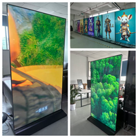 Écran tactile numérique vertical LCD de 75, 85 et 98 pouces, kiosque d'affichage, animation graphique, affichage sur pied pour centre commercial, SDK