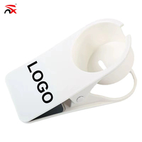 OEM Nuoxin Logo personnalisé Presse en plastique blanc multifonction noir Porte-gobelet fixe créatif pour café boisson Bureau à domicile Table de bureau