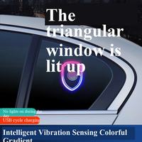 Nouvel ensemble d'éclairage d'ambiance coloré personnalisable pour intérieur de voiture, avec autocollants de protection 12V pour AUDI