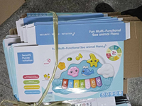 Mainan Piano Sambung Gambar Hewan Laut Kustom KY, Papan PCB PCBA, Musik, Suara, Puzzle Edukatif untuk Anak-Anak, Produsen OEM