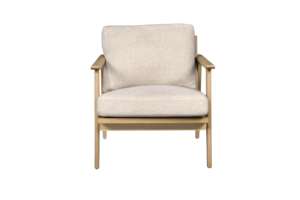 Sillón Moderno Minimalista de Diseño, Sillón Individual con Estructura en A de Madera, Elegante Sillón de Descanso para Sala de Estar - Product Image 2