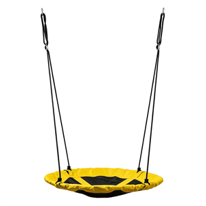 CreateFun 40 Inch <strong>Saucer</strong> <strong>Swing</strong> Adjustable Height Round Outdoor Hanging Seat for Garden - Product Image 3