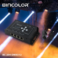 Controlador Artnet de Tubo Led DMX RGB, Controlador Artnet DMX de 4 Puertos, Tarjeta SD, Programable, DMX