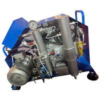 Compresseur haute pression à piston triphasé 4500psi 300bar 330bar avec moteur électrique pour bouteilles de plongée et de SCBA