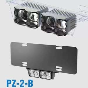 Kit de Actualización de Iluminación de Matrícula Delantera Completo, Universal, con Lentes Bi-LED y Soportes de Montaje para Marco de Matrícula - Product Image 3