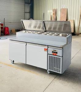 Makine fabrikası ekipmanları yapımcısı chiller buzdolabı sebze pizza ticari buzdolabı hazırlık masa fridg buzdolabı - Product Image 4