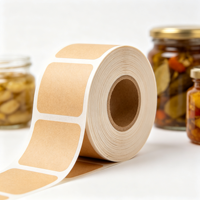 Étiquette personnalisée pour conserves, rouleau d'autocollants adhésifs pour confitures artisanales et aliments gastronomiques en petites séries