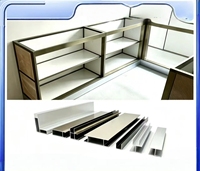 Perfiles de Puerta de Aluminio Ultra Minimalistas y Modernos, Componentes de Marco de Puerta Anodizado de Marco Estrecho Moldeados a Medida para Vinotecas