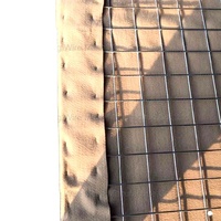 Barrière de protection en treillis métallique carré galvanisé soudé, clôture défensive, ouverture 2-3'', mailles 6-8 #   Jauge de fil pour
