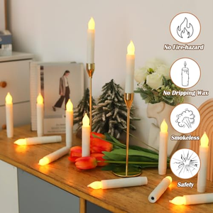 Bougie LED électronique à flamme vacillante 3D de haute qualité, fonctionnant avec 2 piles AAA, pour la décoration de la maison et les rituels (OEM/ODM) - Product Image 2