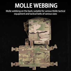 JinTeng Gilet Tactique Poitrine Suspendue MOLLE Expansion Pack <span class=keywords><strong>Radio</strong></span> Side Pouch Sac Grand Camouflage Multi-fonctionnel Secondaire Sac - Product Image 5