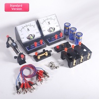 Equipo de Experimentos de Circuitos Eléctricos para Física de Secundaria, Juego Completo con Amperímetro y Voltímetro, Kit de Experimentos de Demostración Eléctrica