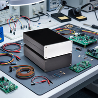 Boîtier IIoT usiné CNC professionnel en acier inoxydable et alliage d'aluminium 6063 anodisé, sur mesure, plusieurs tailles