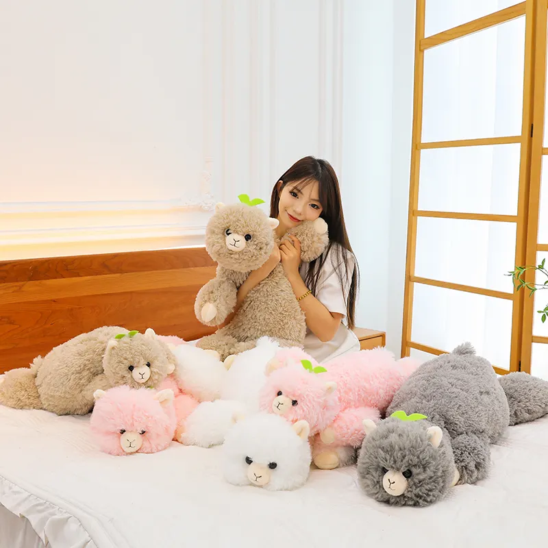 yanxiannv cpc Customized Stuffed Plush Doll Toys Super Soft and Fluffy Alpaca Plush Pillow