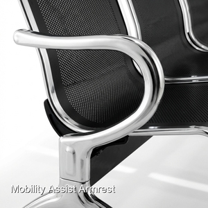 Chaise d'attente avec revêtement antimicrobien pour répondre aux normes de sécurité hospitalière, provenant de Keling Medical - Product Image 6