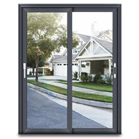 Ventanas y Puertas Modernas de Aleación de Aluminio en Oferta, Vidrio Templado Doble, Ventana Corredera Horizontal, Pantalla Plegable para Sala de Estar y Cocina
