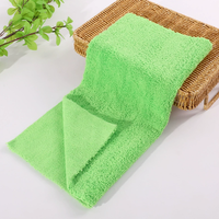 Toalla de microfibra de vellón coral suave de pelo alto y bajo para lavado de coches, de doble cara, para secado y pulido suave, 800GSM, para detallado automotriz