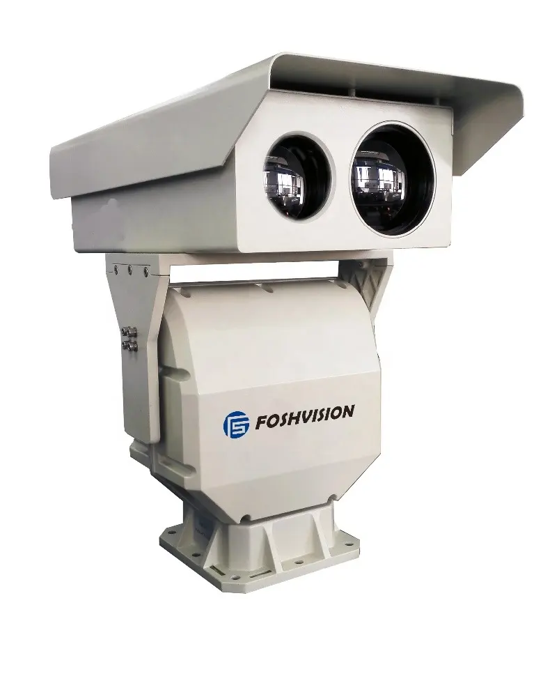 Câmera de segurança com zoom óptico PTZ 35X de visão noturna térmica infravermelha 360 graus