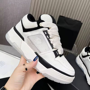 Zapatos Deportivos Blancos para Mujer, con Cordones, Transpirables, Ligeros, de Cuero Genuino, con Suela Gruesa, Versátiles, Otoño 2026 - Product Image 4