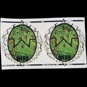 Pegatinas de cáscara de huevo con garabatos coloridos a buen precio, etiquetas adhesivas fuertes para personalizar el espacio creativo con grafiti - Product Image 3